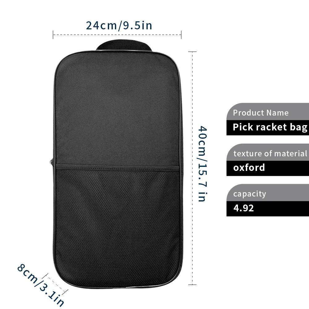 Oxford Cloth Pickleball Paddle Protector Waterproof Racket Storage Case  For Travel and Training