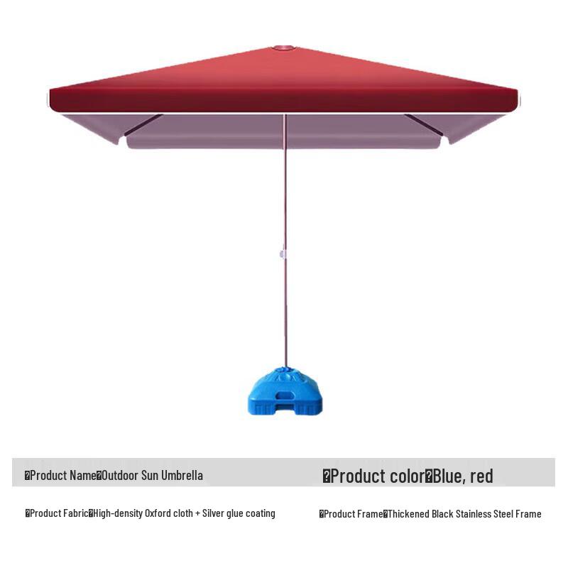 Outdoor Sunshade Canopy Umbrella with Base