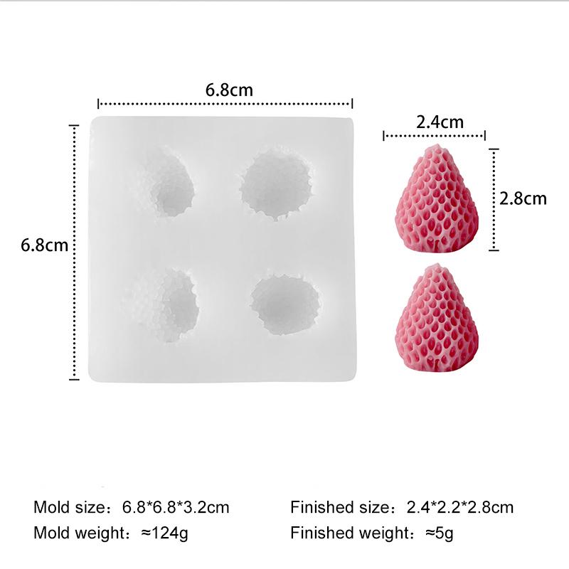 DIY Fruits Series Mango Lemon Chocolate Candy Baking Molds Handmade Fruit Strawberry Orange Blueberry Form Silicone Mold