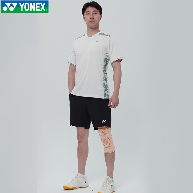 YONEX Удобная дышащая легкая модная спортивная футболка мужские топы 1100426BCR