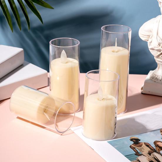 LED Candle Lamp Flickering Flameless Smokeless Battery Operated Simulation Candle Light Centerpiece Table Decor