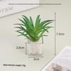 1/12 Scale Simulation Mini Potted Plant Model Dollhouse Decor Accessory Ideal Gift for Miniature Hobbyists