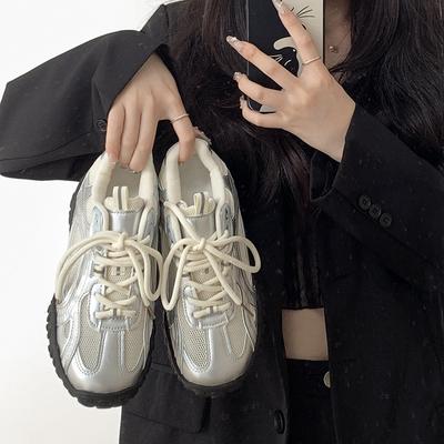 Теннисные кроссовки на шнуровке для походов Кроссовки Комфортные повседневные туфли на плоской подошве Женская спортивная обувь высокого качества Женские кроссовки