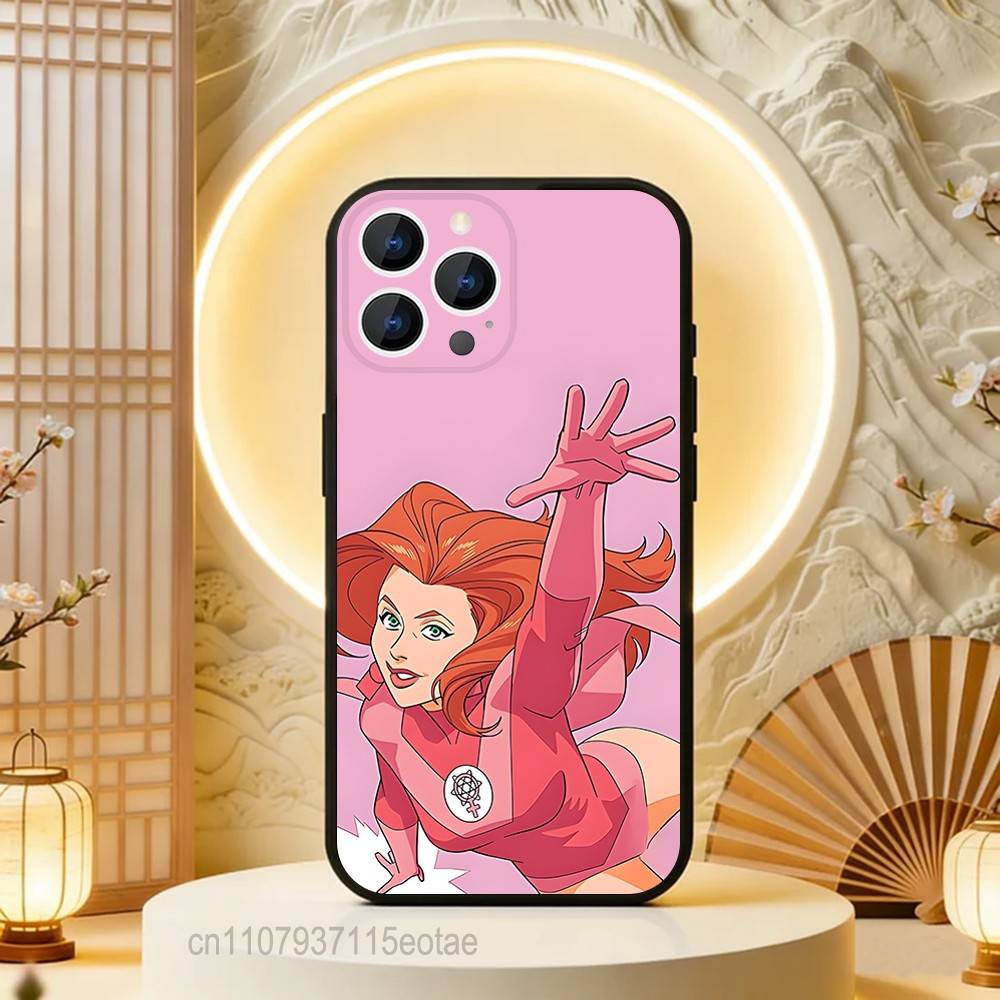 Анимация для взрослых l-Invincible Для iPhone 12,16,13,14,15,17,11,Pro,Max,Plus,E,Air,Mini ТПУ Мягкий к коже Чехол для телефона