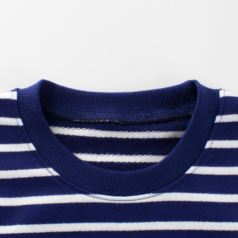 27Kids 2024 Autumn New Striped Children's Sweatshirt 