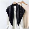 Star silk scarf women's versatile travel accessories with jeans, fart curtain waist scarf, triangular scarf, scarf with headscarf