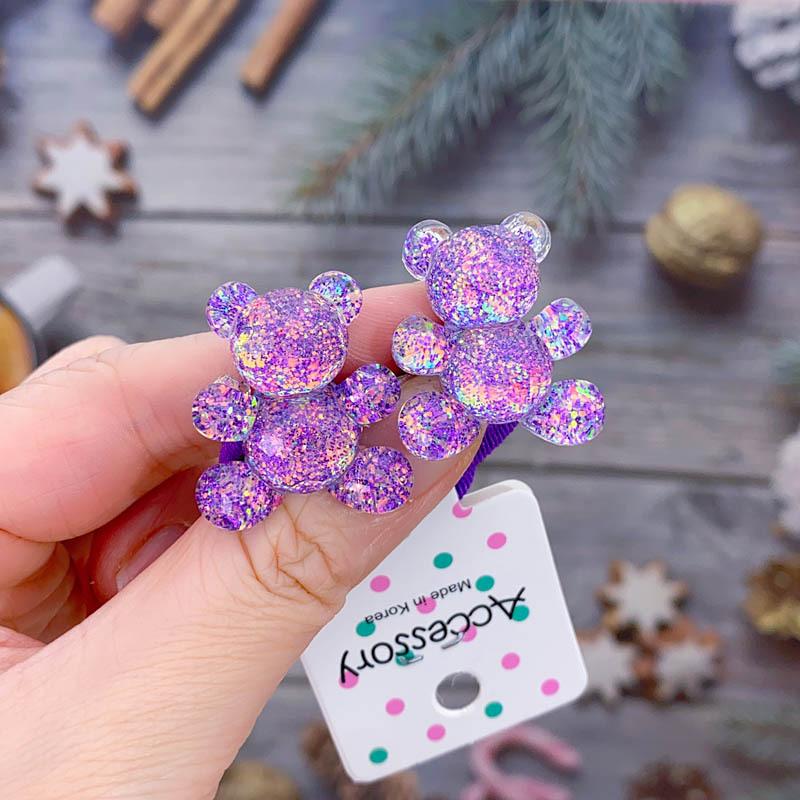 Kids Sequins Floral Elastic Hair Bands Rubber Band Hair Tie Princess Kawaii Hair Rope Headwear Girls Children Hair Accessories
