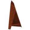 Fire Pit Brown 58 x 40 x 100 cm Weatherproof Steel