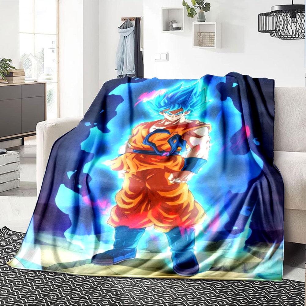 D-Dragon Ball Themed blanket, Warm Coziness Couch Sofa Bed Blanket Home Decor