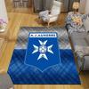 AJ Auxerre Flannel Pattern Square Carpet,Area Rug,Carpet Rug for Living Room Bedroom Sofa Playroom Decor,Non-slip Floor Mat