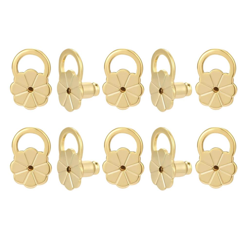 10 шт. Поддержки для подъема серег Гипоаллергенные Подъемники мочек ушей Регулируемые Удобные Задники для серег для Женских Украшений