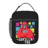 Gorilla Tag Cools Red Insulated Lunch Bag for Women Kids Portable Food Boxes Thermal Lunch Box Tote