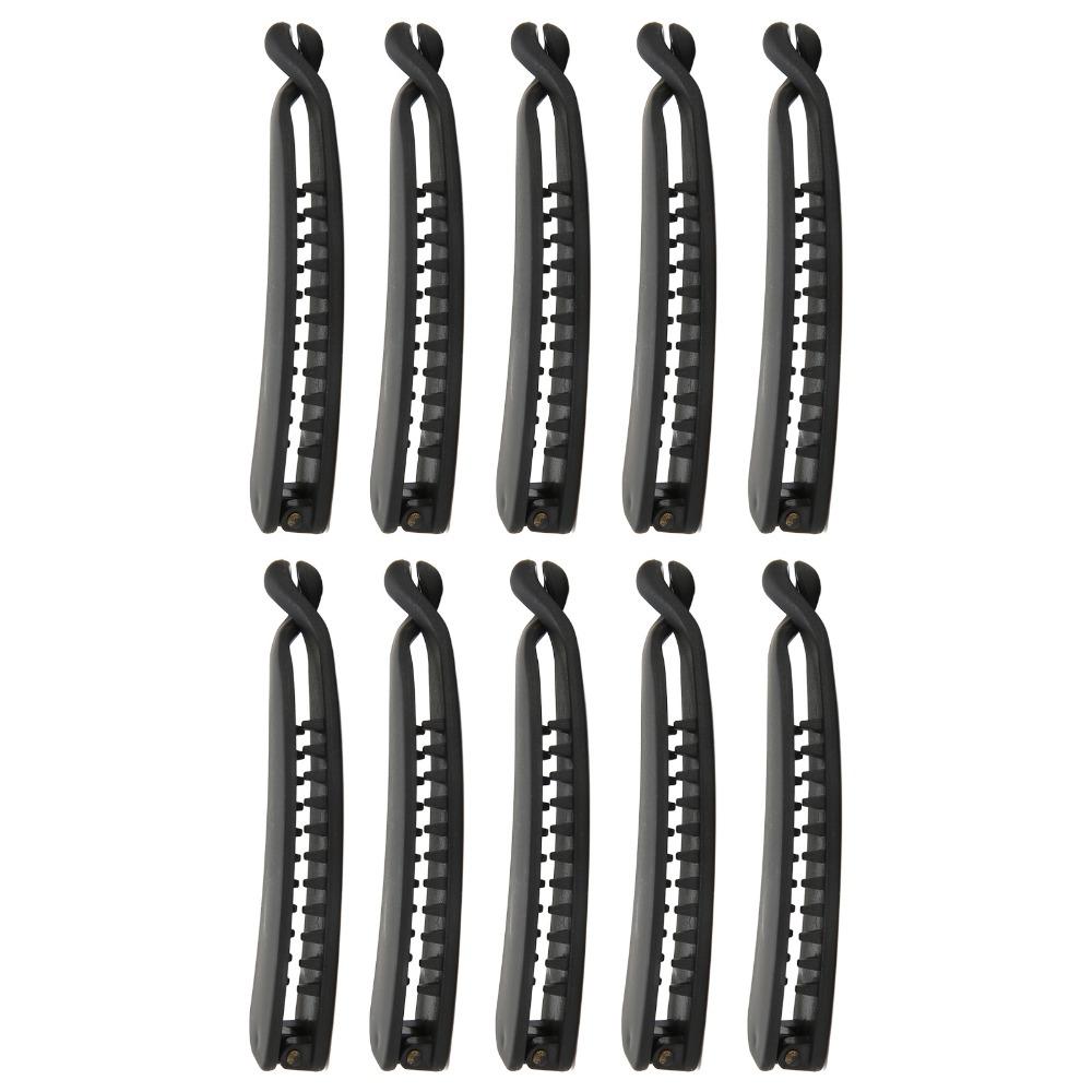 10PCS Sweet Banana Hair Clip Elegant Flexible Banana Clip Ponytail Holder For Women