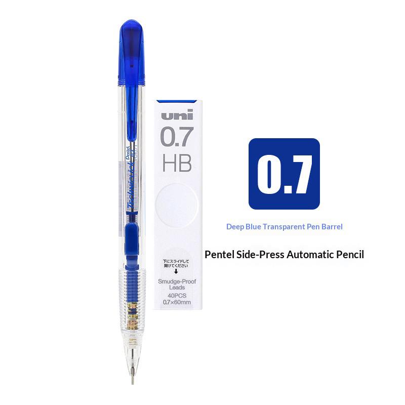 Механический карандаш Pentel Techniclick с боковым нажимом PD105/107 0,5/0,7 мм Быстрая подача стержня Энергосберегающие принадлежности для детей и студентов