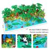 MOC Дикие животные джунглей Строительные блоки DIY Игрушки для мальчиков и девочек Лесные деревья Блоки Совместимая Базовая пластина Сити Детский Монтессори
