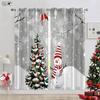 Рождественская 3D-печать Декоративные шторы Рождественская елка Рождественский подарок Гостиная Спальня Дети Новогодние праздничные шторы