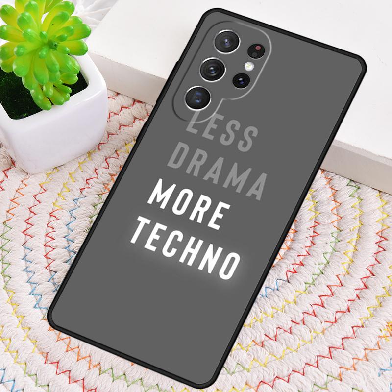 Любовь к Техно Музыке Цитаты Силиконовый Чехол для Телефона Для Samsung Galaxy note 10 pro S26 S25 S24 S23 S22 S21 Plus S25Ultra Capa Чехол