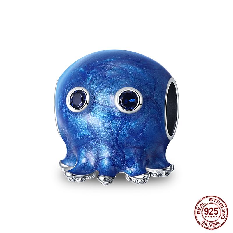 Серия Океан - Оригинальные Настоящие Медные Шармы Бусины Черепаха Краб Русалка Подходят Для Браслета 3 мм DIY Изготовление Подвеска