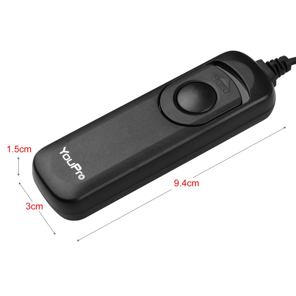 YouPro E3 Type Shutter Release Cable Timer Remote Control 1.2m 3.9ft Cable Replacement for Canon G10 G11 G12 G15