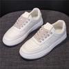 Белые туфли из натуральной кожи, женская повседневная спортивная обувь, весна 2024, новые универсальные дышащие женские туфли, белые кроссовки для женщин