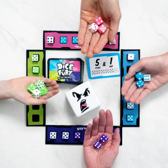 1 комплект быстрой семейной игры в кости Интерактивная настольная игра в кости для 4 игроков Портативная