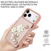 Для iPhone 17 Pro Max Чехол-кошелек iPhone Air с держателем для карт, Милый цветочный дизайн, Сумка через плечо, Магнитная подставка, Ударопрочный