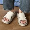 Fashion High Quality Casual Slippers with Exposed Toes,Thick Sole,Waterproof,Cool and Trendy Brand,Summer Beach Shoes Chanclas De Hombre