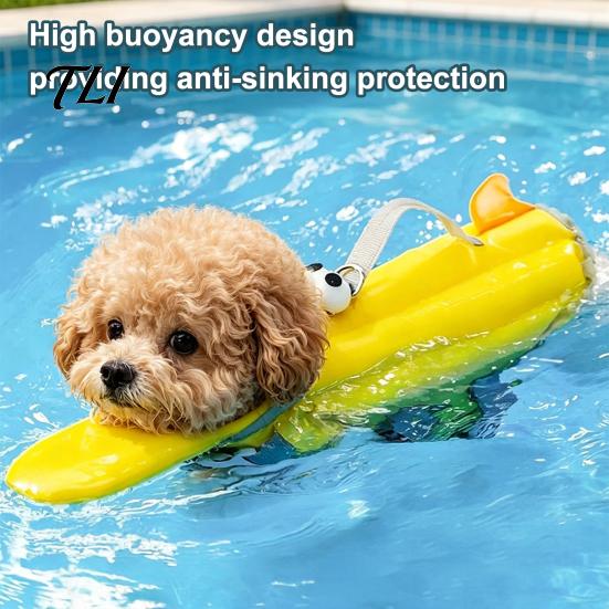 Water Sports Apparel for Dogs Dog Life Jacket, High Buoyancy Pet Swim Vest with Chin Rest And Rescue Adjustable Safety Gear Handle, Float Jacket
