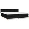 Maison Exclusive - Sommier à lattes de lit avec matelas Noir 180x200 cm Tissu