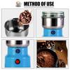 Multipurpose Electric Coffee Bean Grinder Stainless Steel Grinding Machine for Seeds Spices Herbs