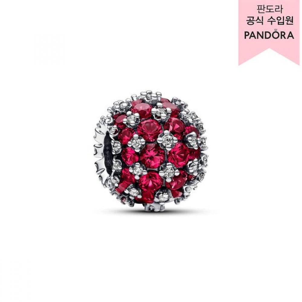Pandora Sparkling Pav Round Pink Charm 792630c03