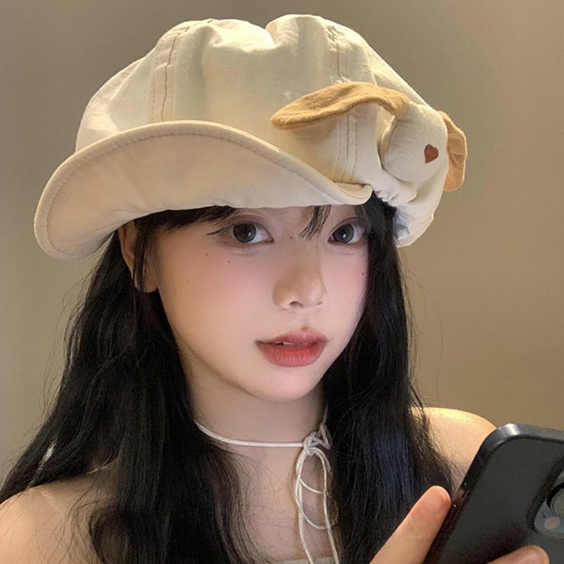 Dog Chic Cloud Beret Hat Unisex Design For Cute Spring Outdoors Leisure Wear