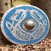 Viking Shield  60.96cm Wolf Wooden Shield Viking Cosplay Medieval Round Wooden Shield