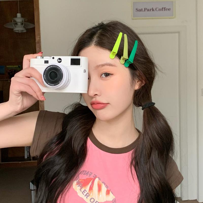 Милые заколки ярких цветов с геометрическим рисунком для девочек, заколки для волос, модные заколки для волос BB, заколки, женские головные уборы, детские аксессуары для волос