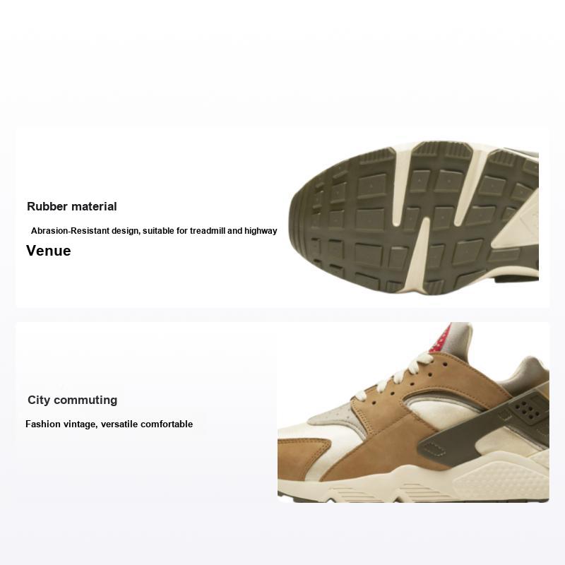 Кроссовки унисекс Stussy x Nike Air Huarache LE Desert Oak 2021 Бежево-рыжие Светло-соломенные DD1381-200