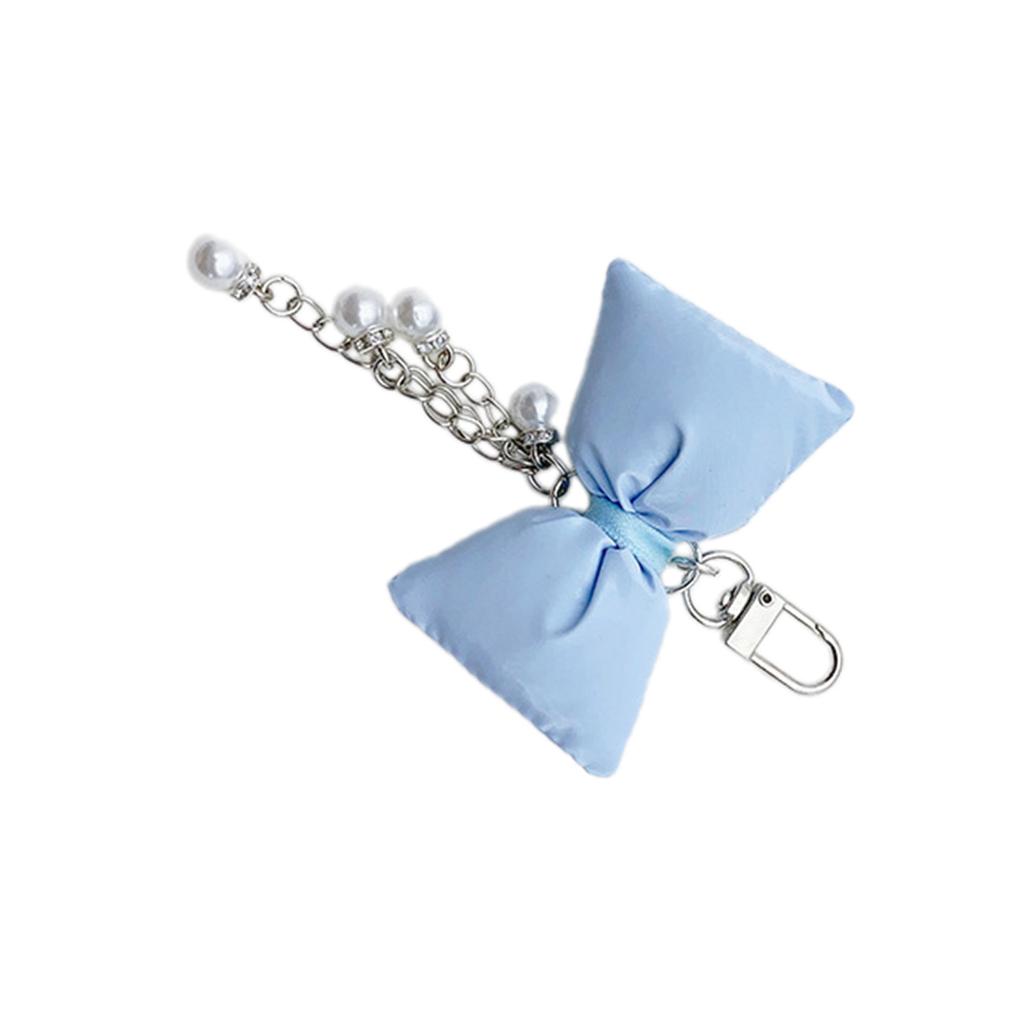Брелок с жемчужной цепочкой и бантом, милые украшения, брелок, украшение для рюкзака, сумки, подвеска, подарок для девочек и женщин