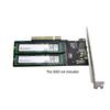 Адаптер ChenYang Dual M.2 на PCIe 3.0 X8, карта расширения PCI Express для двух SSD NVME/AHCI с кронштейном для слота 12 см