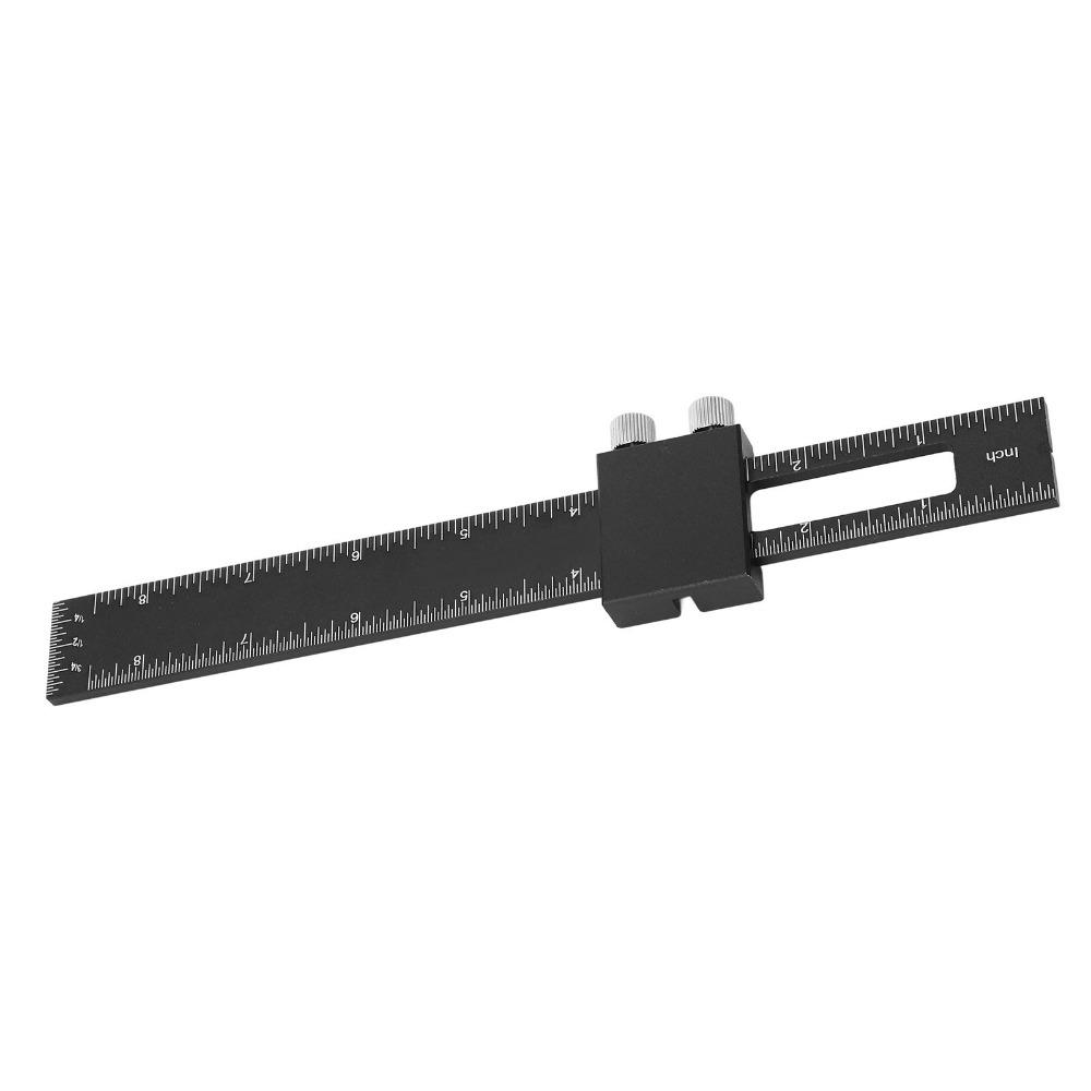 Aluminum Alloy Adjustable Slide Stop Ruler Slide Stop Precision Pocket Ruler For Engineers