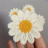 10 шт. Ромашка Подсолнух Вязаная Ткань Нашивка Декоративные Нашивки Красивый Цветок Хризантемы Заколка Для Волос Ободок Украшение Для Шляпы