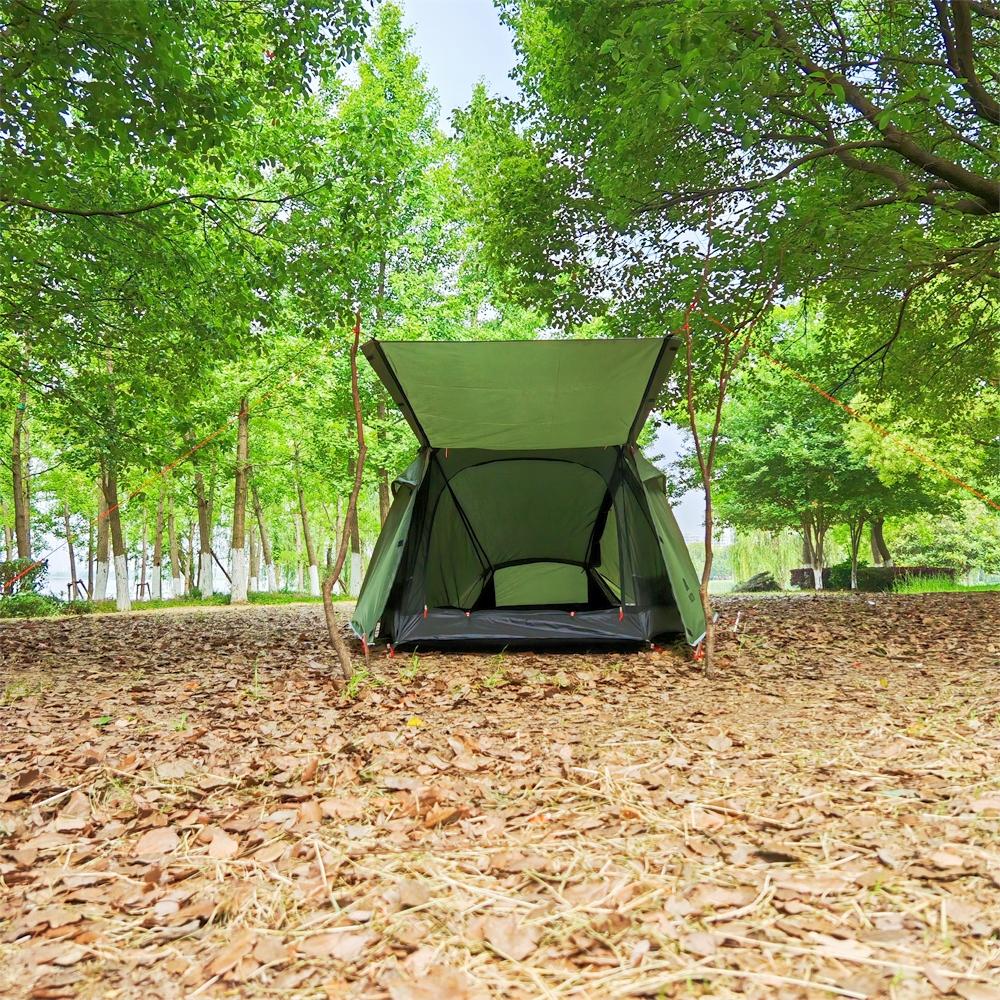 Двухслойные палатки для альпинизма, легкая палатка для кемпинга на 2 человека с алюминиевым столбом