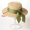 Летняя фетровая кепка ручной работы из соломы с широкими лентами, женская шляпа для отдыха