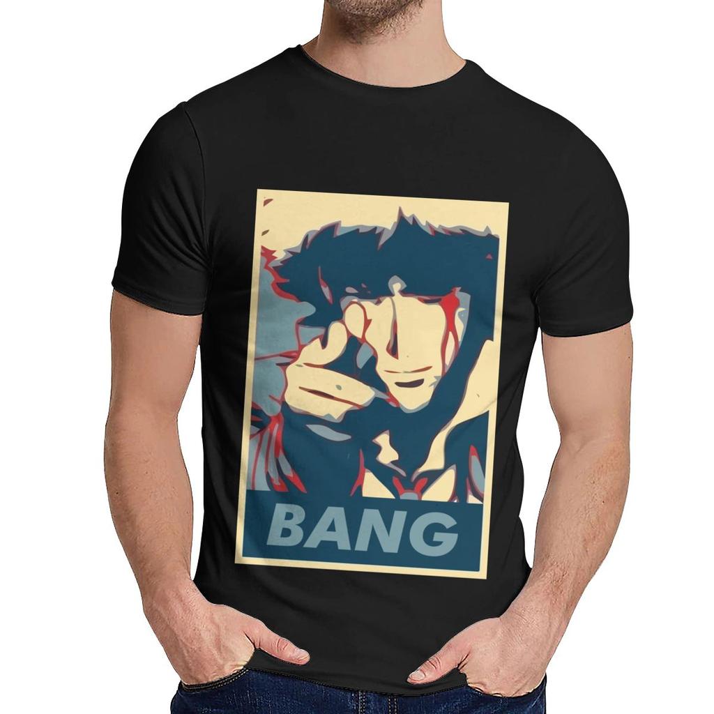 Design Cowboy Bebop Spike Spiege T Shirt Unisex Hipster Natural Cotton T Shirt Round Neck