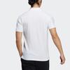 adidas Рубашка поло с коротким рукавом и принтом логотипа Pure Color, мужские топы, белые GP0827