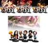 Anime Pvc Figurine Collection Set Of 6 Featuring Demon Slayer Tanjiro Nezuko And Zenitsu