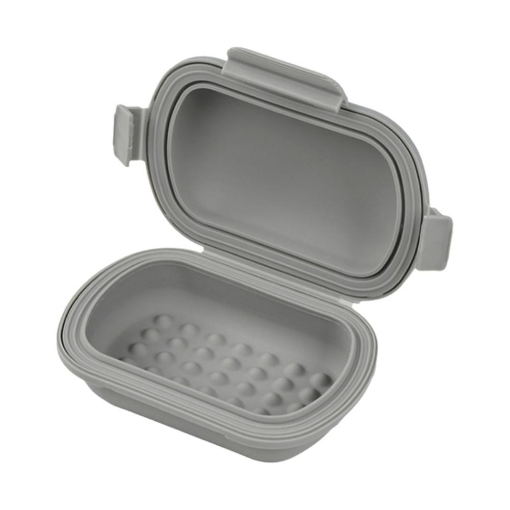 Leak Proof Soap Container Silicone Sealed Soap Box Multifunction Soap Holder Bathroom