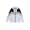 Li-Ning Sports Fashion Series Color Block Hooded Drawstring Loose Jacket Autumn Men Outerwear White AFDQ045-1