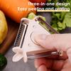 Cozevdnt 3-in-1 Multifunctional Peeler Metal Vegetable and Fruit Peeler