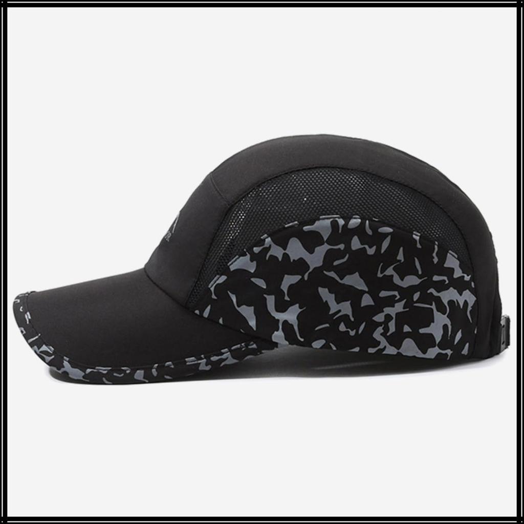 Hat Cap Mesh Breathable Outdoor Climbing Baseball Fishing Sunshade UV Protection Lightweight CZA496 [White Fang] Men's (White)