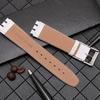 ZHUOLEI Swatch Watch Includes 3 Spring Spring Bar and Box Strap, 17mm/19mm, White, Bars, Remover,