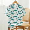 Women's Short-Sleeve T-Shirt American Basic Whale Series,Soft Cotton Fresh Design,Fashionable Versatile Casual Top for Daily Outings